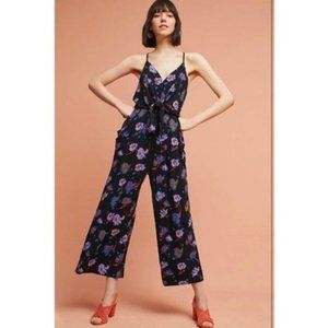 Anthropologie Floral Jumpsuit
